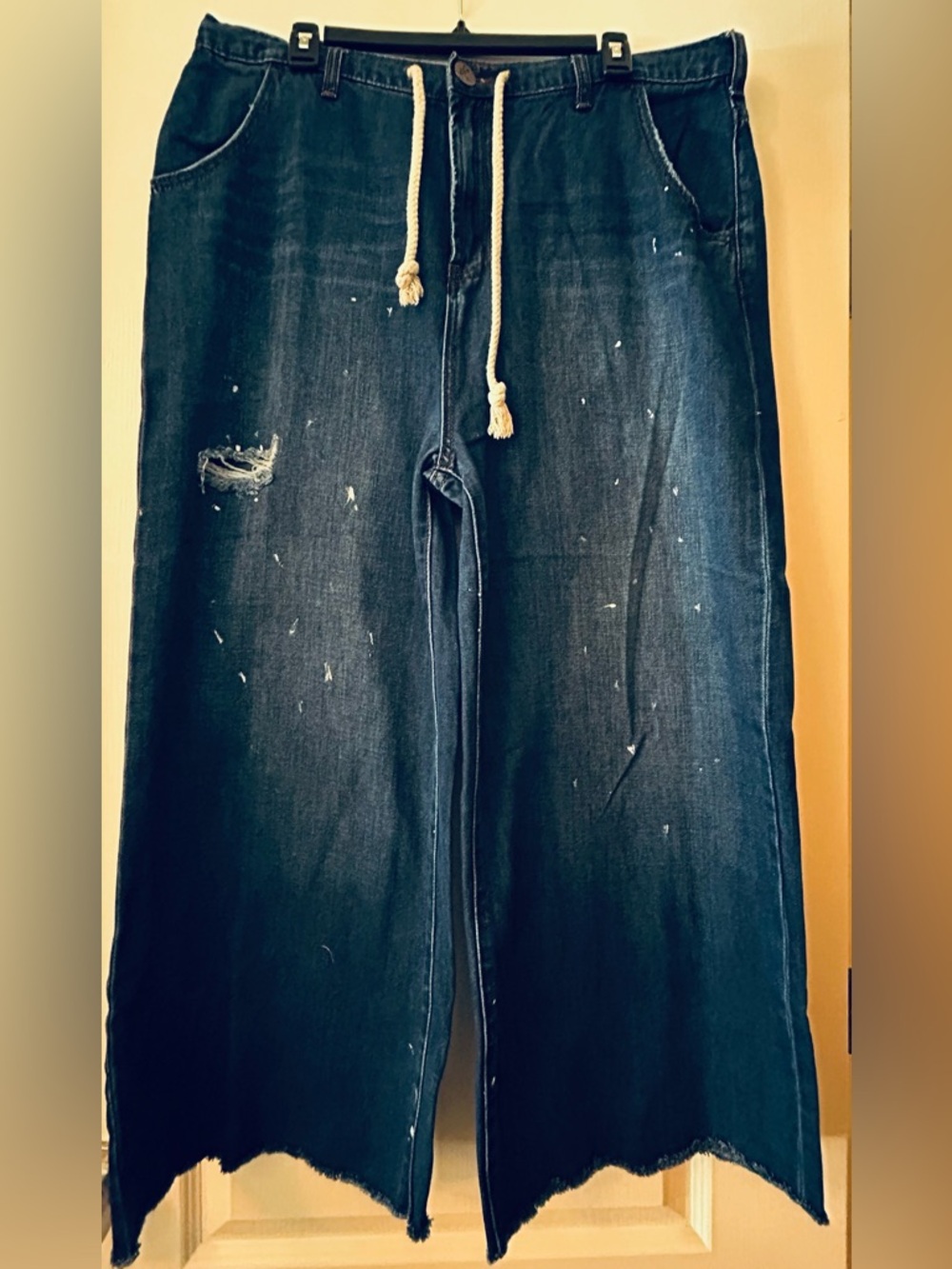 One Teaspoon Bad Boys High Waist Wide Leg Jean 21575 BLU MN ART 32 1